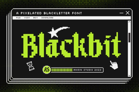 Blackbit: A Pixel-Perfect Blackletter Typeface for Editorial Charm