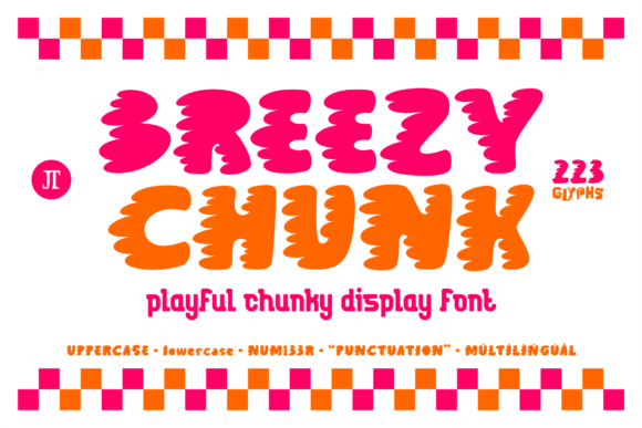 Breezy Chunk: A Bold Display Font for Small Business Branding