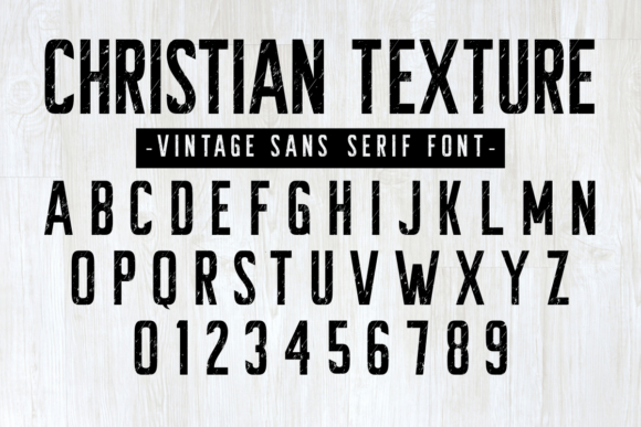 Christian Texture: A Vintage Sans Serif for Editorial Impact