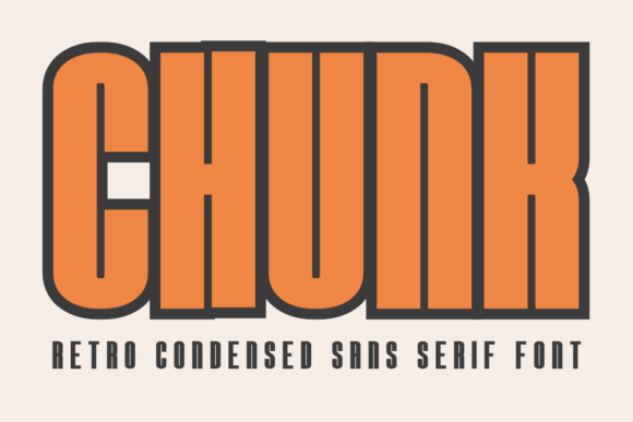 Chunk: A Bold Retro Sans Serif Font for Scroll-Stopping Marketing